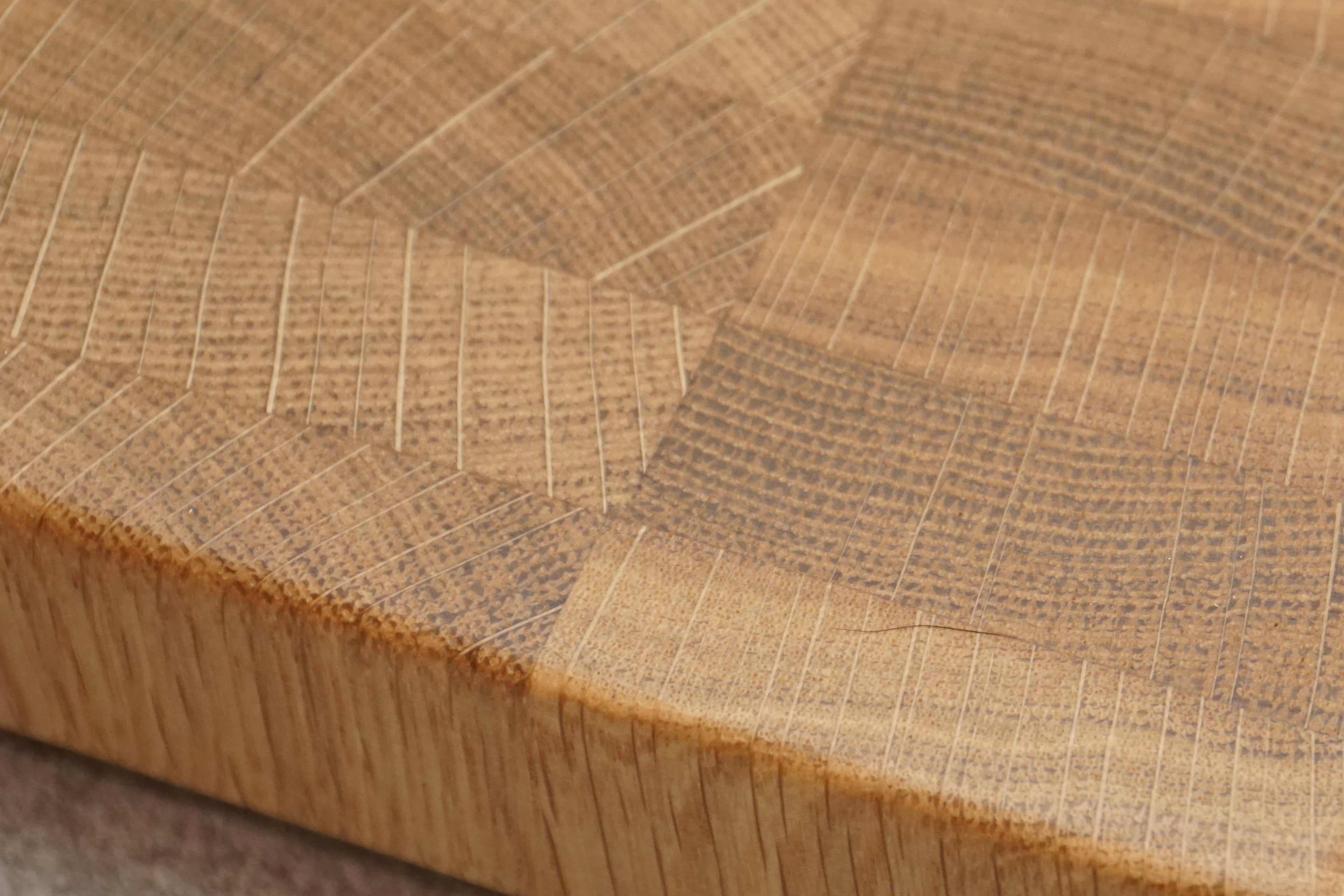 Solid Oak, End Grain, Floating Chopping Board