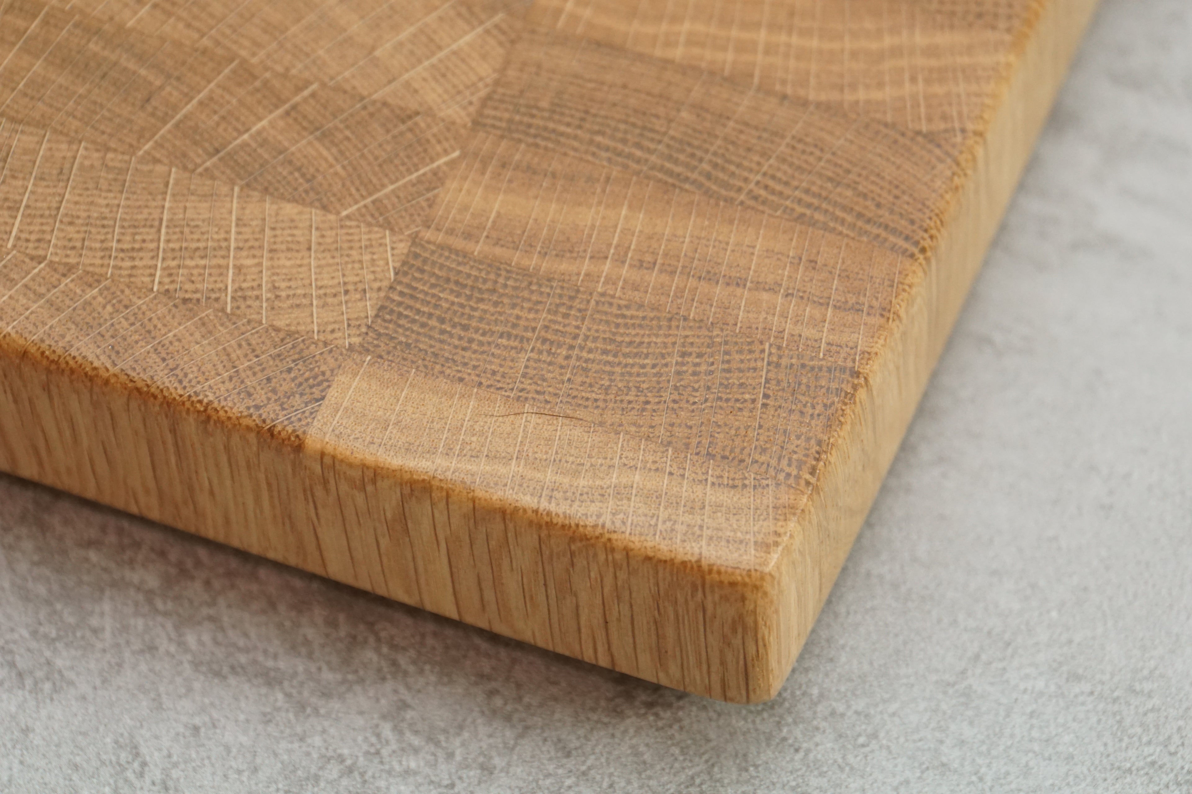 Solid Oak, End Grain, Floating Chopping Board
