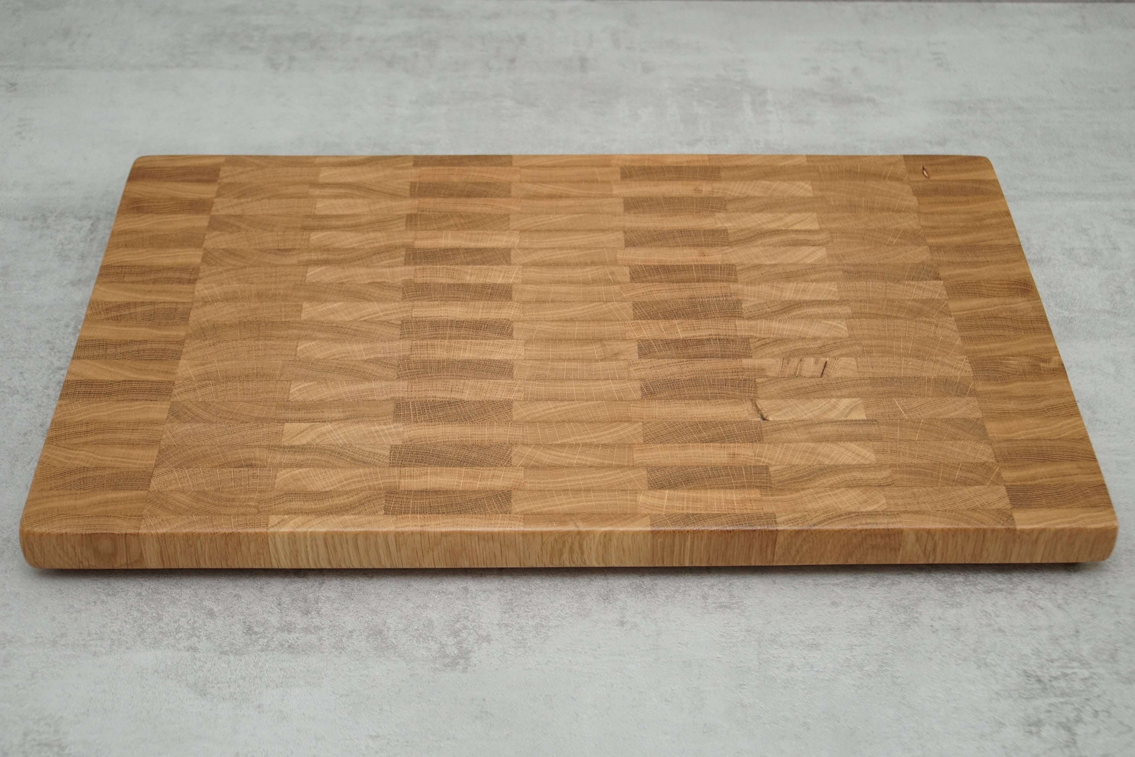 Solid Oak, End Grain, Floating Chopping Board